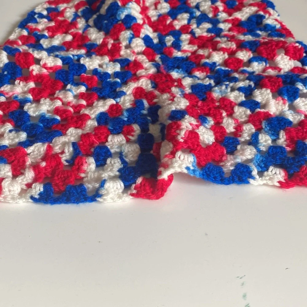 Crocheted Patriotic Doily
